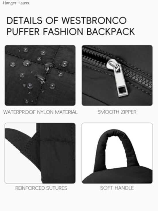 Mini Backpack for Women Nylon Lightweight Travel Fashion Backpack Purse main image 4